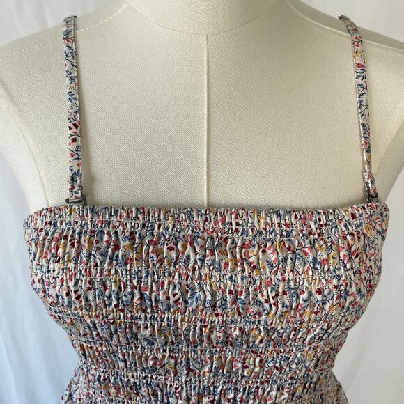 Old Navy Floral Midi Dress - Pink and White - Picture 3 of 12